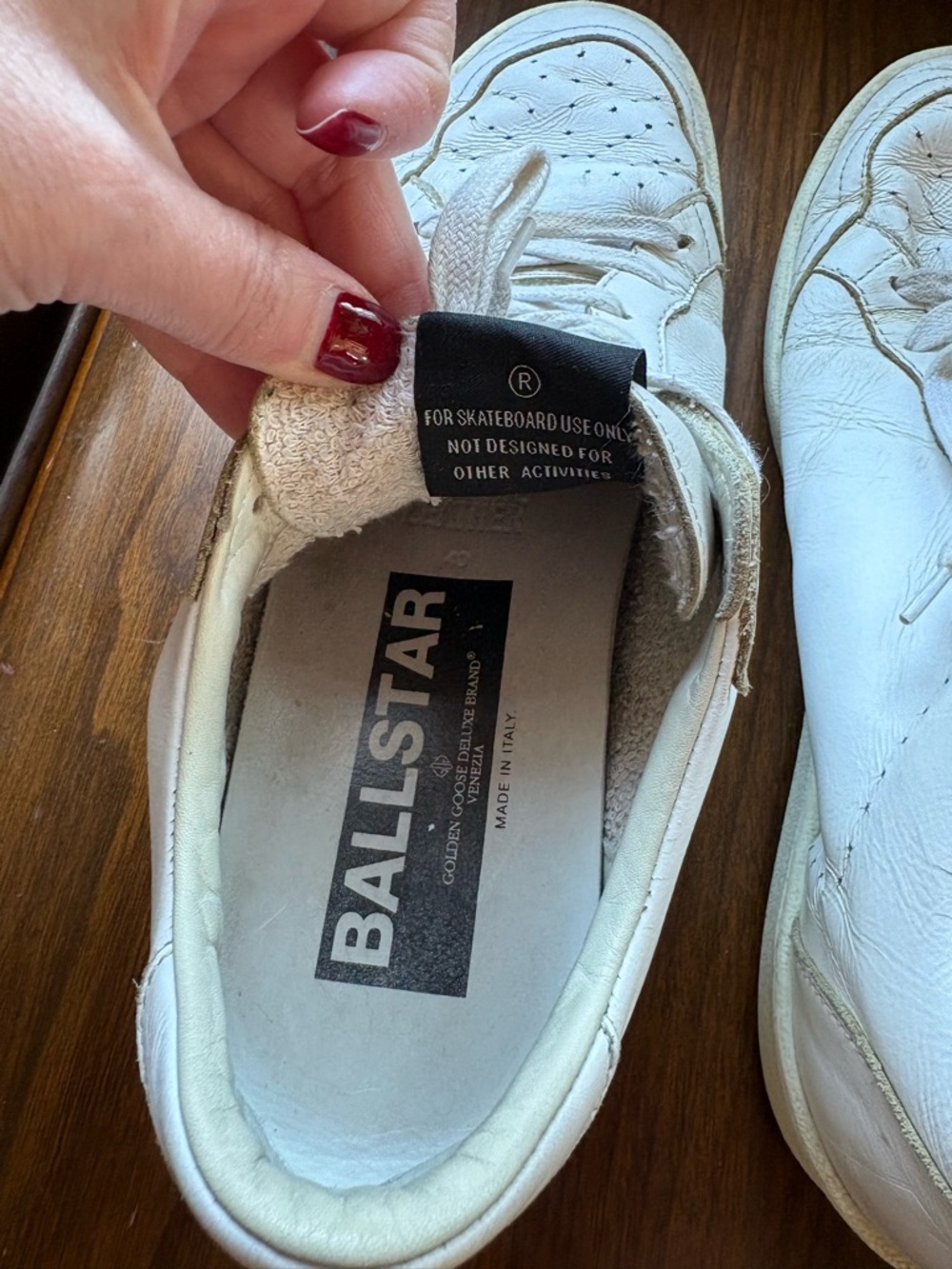 Golden Goose Deluxe Brand GGDB Ball Star Leather Sneakers White EU 40 US 10 W - Picture 5 of 10